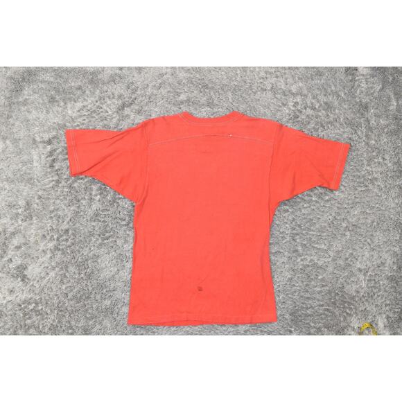 Champion NFL Cardinals #1 Single Stiched VTG Red Cotton T-Shirt Men's M STAIN - Picture 3 of 8